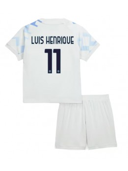 Billige Inter Milan Luis Henrique #11 Bortedraktsett Barn 2025-26 Kortermet (+ Korte bukser)